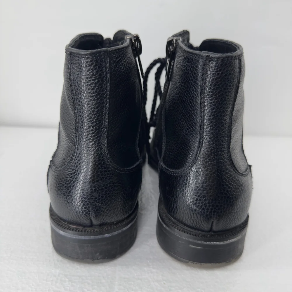 MENS 10 Vintage Foundry Co. DIGIORNO BOOTS Black Leather Brogue PUNK VICTORIAN